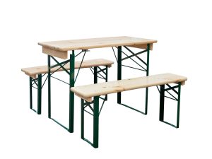 Komplet mebli balkonowych NATURA biesiadny 3-częściowy