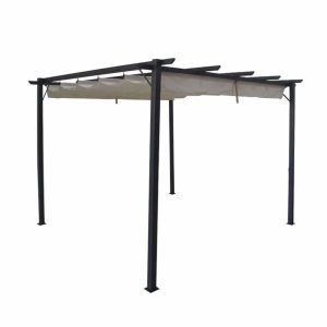 Pergola ogrodowa SUNSET antracyt - 3 x 3 m