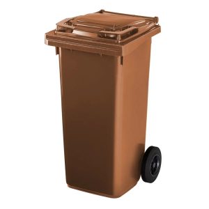 Pojemnik brązowy na odpady biodegradowalne - 120 l