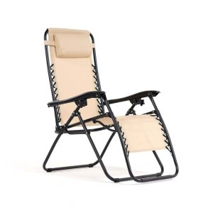 Fotel kempingowy GRAVITY beżowy