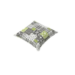 Poduszka ozdobna LIVING zielono-szara