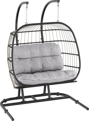 Fotel podwieszany WILNO szary