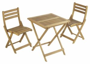 Komplet mebli balkonowych COPLAND eukaliptus 3-częściowy