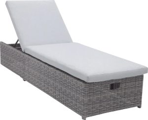 Leżanka ogrodowa VERMONT szara