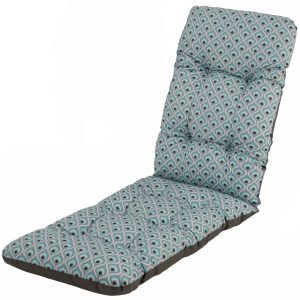 Poduszka na leżankę KALIFORNIA Plus pawie oko niebieskie