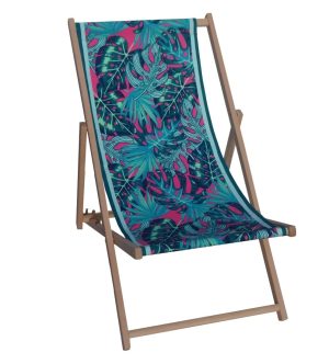 Leżak plażowy TROPICAL zielony