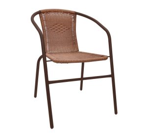 Krzesło ogrodowe BISTRO brązowe