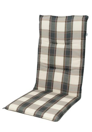 Poduszka na fotel SPOT 3104 kremowo-szara krata