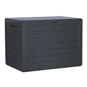 Prosperplast Skrzynia ogrodowa Woodebox antracyt 190 l