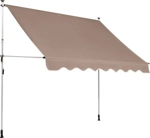 Markiza regulowana brązowa - 2,5 x 1,5 m