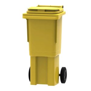 Pojemnik żółty na odpady z tworzyw sztucznych i metale - 60 l