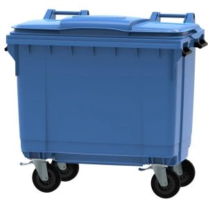 Pojemnik niebieski na odpady papierowe - 660 l