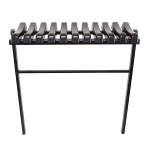 Ławka cmentarna składana czarna