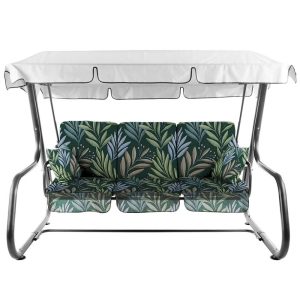 Huśtawka ogrodowa VENEZIA liście 3-osobowa