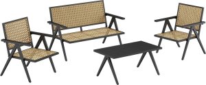 Komplet mebli ogrodowych CADDOA 4-częściowy