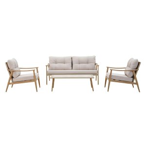 Komplet mebli wypoczynkowych NAPA CS beżowy 4-częściowy