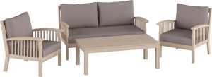 Komplet mebli wypoczynkowych CONONDALE akacja 4-częściowy