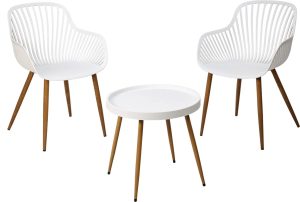 Komplet mebli balkonowych BALCONY biały 3-częściowy