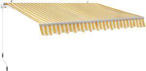 Markiza AVENTURA żółto-białe pasy - 3 x 2 m