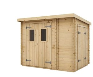 Domek Skrzyp z podłogą i składzikiem - 263 x 222 cm, wys. 213 cm