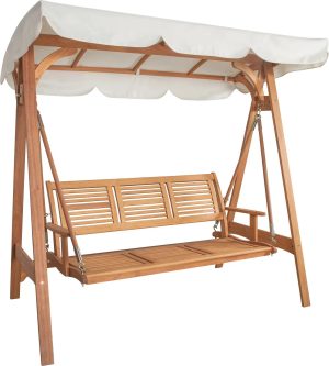 Huśtawka ogrodowa CHELSEA eukaliptus 2-osobowa
