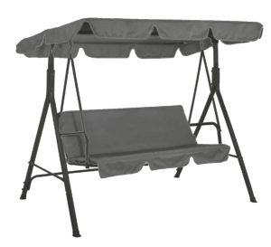 Huśtawka ogrodowa DAKOTA szara 3-osobowa