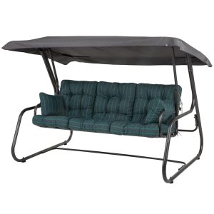 Huśtawka ogrodowa CELEBES grafit 3-osobowa