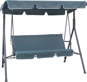 Huśtawka ogrodowa PERITIBA szara 3-osobowa