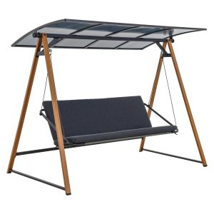 Huśtawka ogrodowa DUISBURG antracyt 3-osobowa