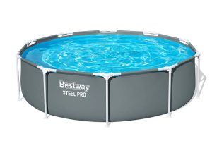 Basen na stelażu Steel Pro z pokrywą - śr. 305, wys. 76 cm