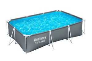 Basen na stelażu Steel Pro z pokrywą - 201 x 300 x 75 cm