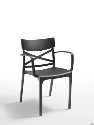 Krzesło ogrodowe CROIX grafit