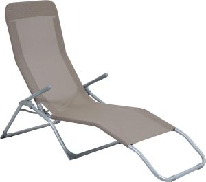 Leżanka ogrodowa PANDO LAZY taupe