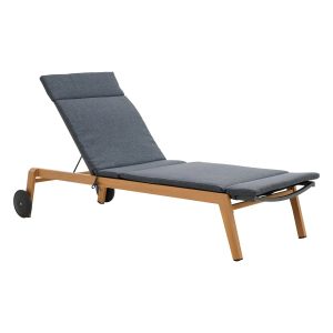 Leżak ogrodowy DUISBURG szary