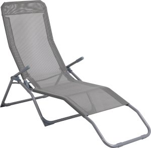 Leżanka ogrodowa PANDO LAZY szara