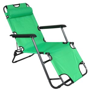 Leżak kempingowy RELAX limonkowy