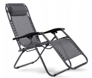 Leżak ogrodowy COMFORT ciemnoszary