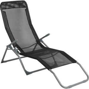 Leżanka plażowa TANGURO czarna
