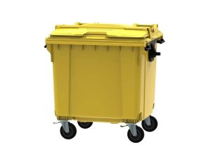 Pojemnik żółty na odpady z tworzyw sztucznych i metale - 1100 l