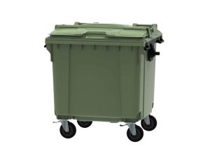 Pojemnik zielony na odpady szklane - 1100 l