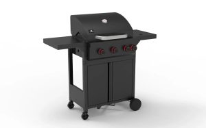 Landmann Grill gazowy ROOKIE COOK RED LED 3+1-palnikowy 12,0 kW