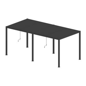 Pergola LUXE LED antracyt - 5,8 x 3 x 2,5 m