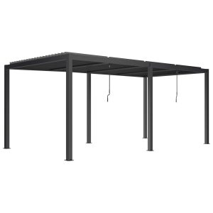 Pergola LUXE LED antracyt - 5,8 x 4 m