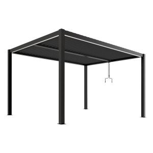Pergola LUXE LED antracyt - 3 x 4 x 2,5 m