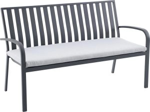 Ławka ogrodowa SHERIDON szara 2-osobowa