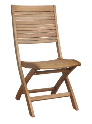 Krzesło ogrodowe CHELSEA składane bez podłokietników eukaliptus
